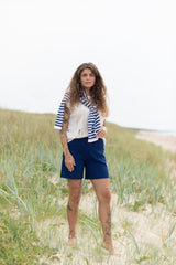 Terra Distressed Linen Top White