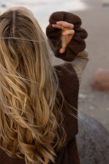 Melody Mohair Scrunchie Chocolate