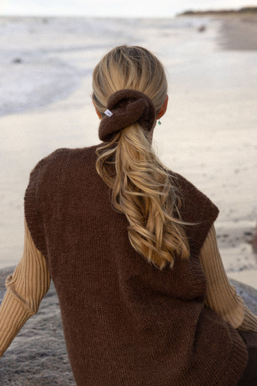 Melody Mohair Scrunchie Chocolate
