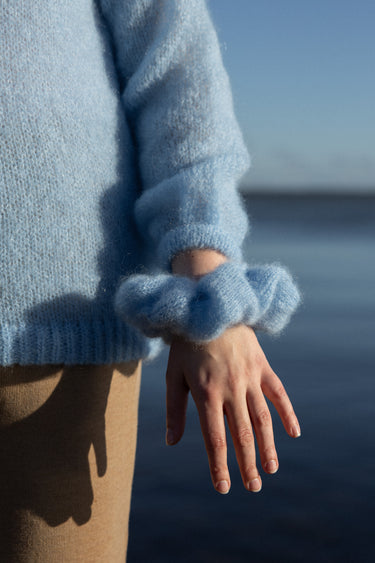 Melody Mohair Scrunchie Sky Blue
