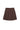 Piccolo Pleated 100% Merino Mini Skirt Chocolate