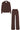 SALANIDA Merino Wool Cardigan and Wide Pants Co-ord in Chocolate Brown | BENE