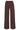 SALANIDA Merino Wool Wide Pants in Chocolate Brown | BENE