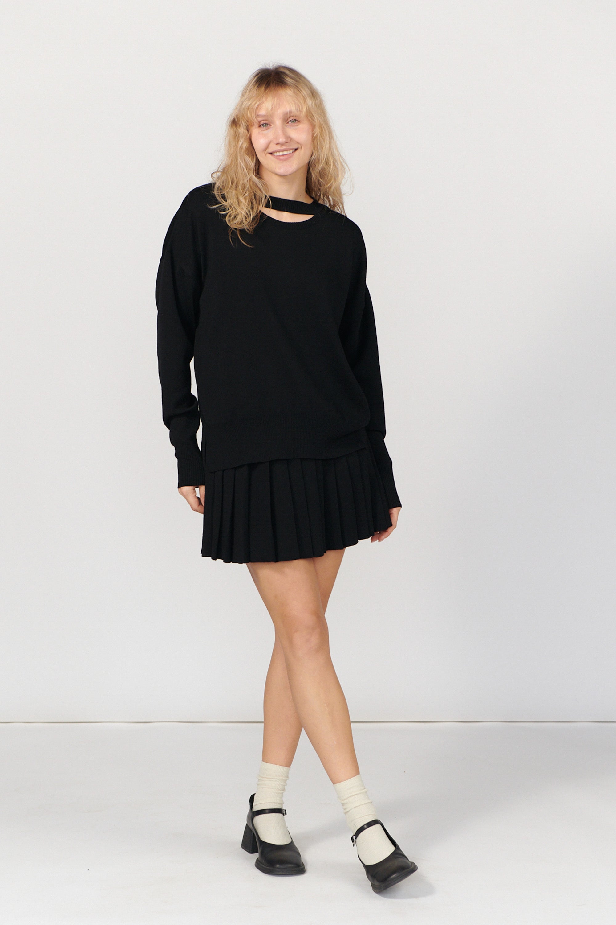 Rotondo 100% Merino Jumper Black