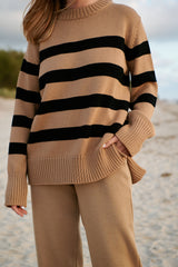 Marina Striped Merino Sweater Beige *LIMITED EDITION*