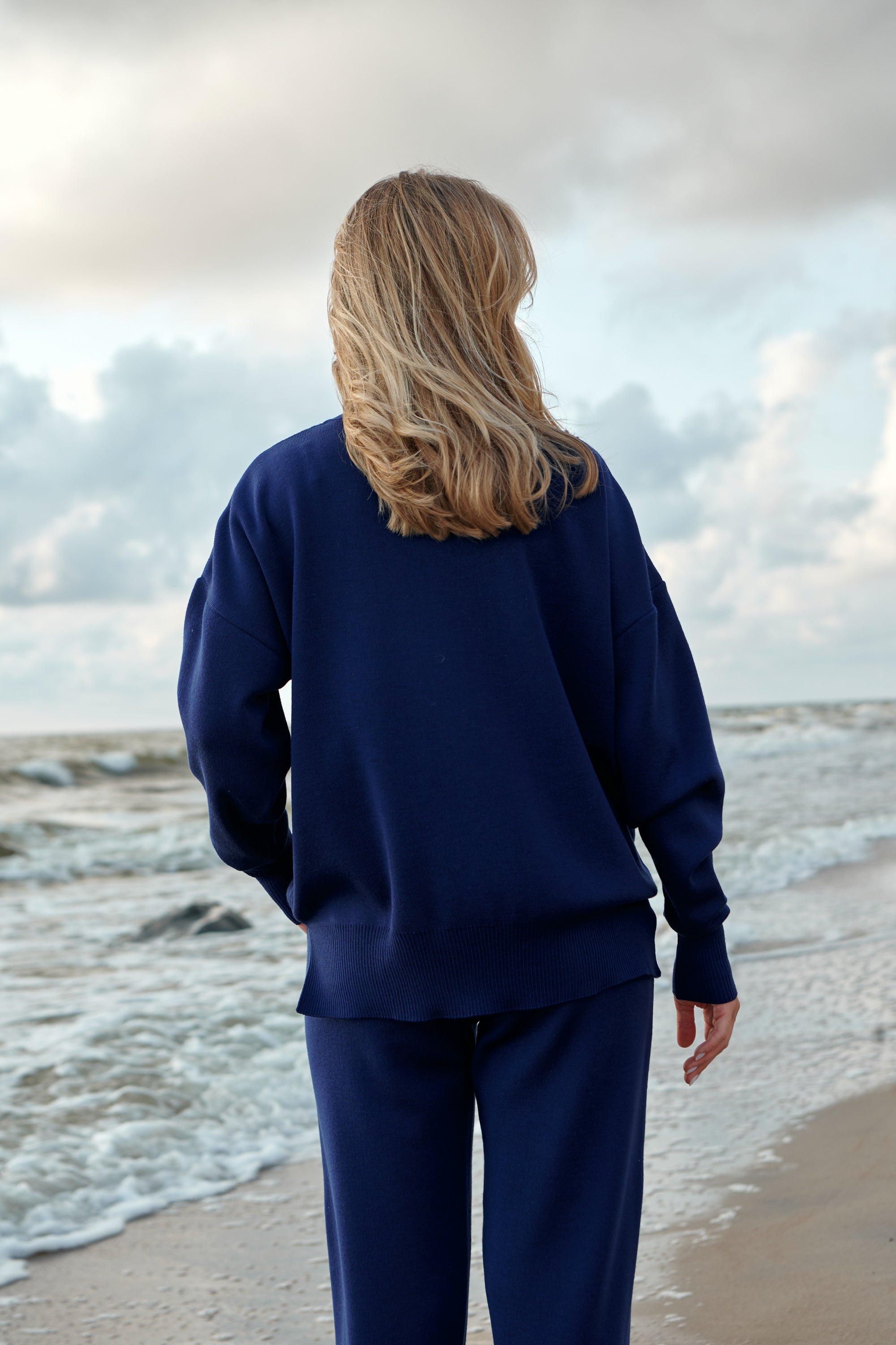 Rotondo 100% Merino Jumper Navy *LIMITED EDITION*