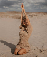 Sole 100% Linen Beach Dress Sand