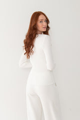 Brera Long-Sleeve Top White