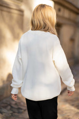 Honeycomb Unisex Jumper White