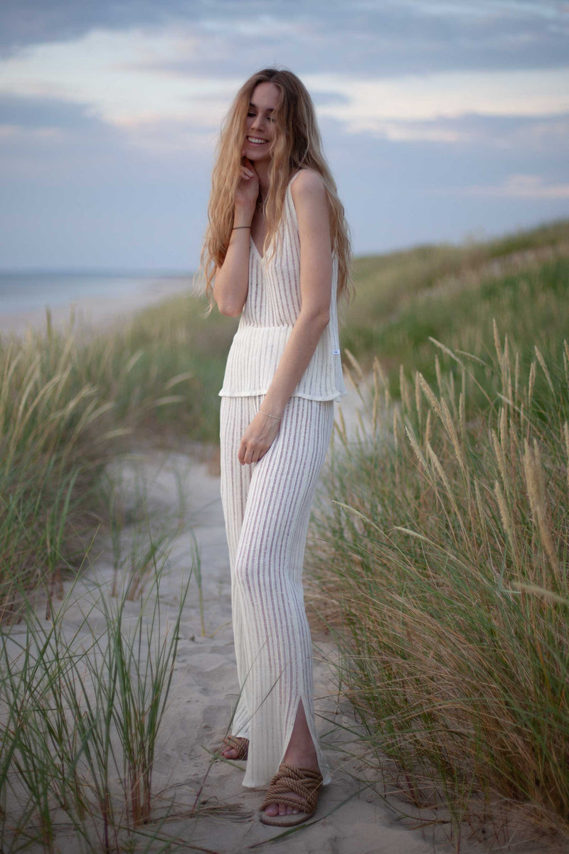 Sole Linen Beach Pants White