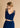 SALANIDA Ribbed Crop Top in Navy | DONNA