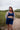 SALANIDA Ribbed Crop Top in Navy | DONNA