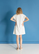 Rotondo Ribbed Dress White
