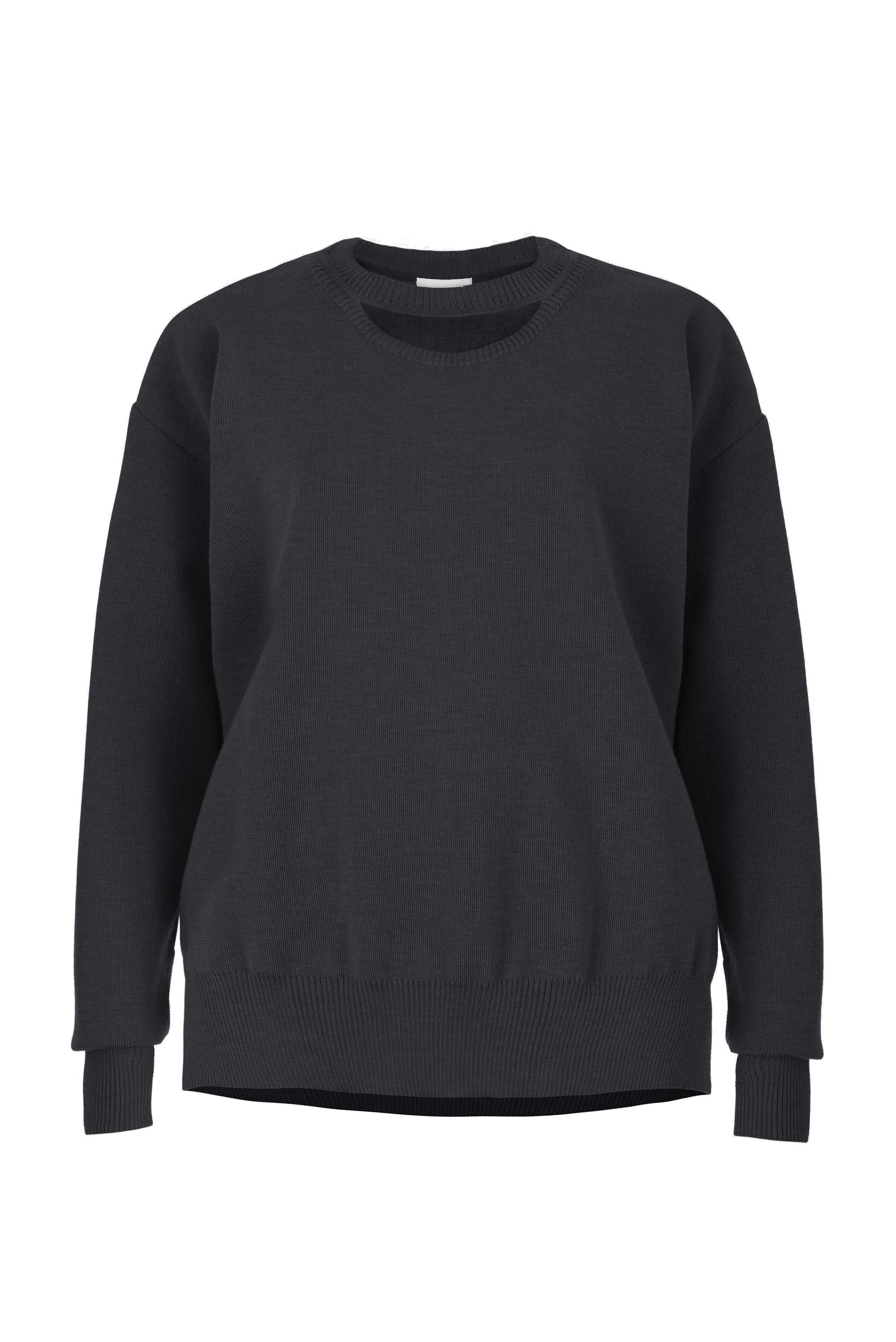 Rotondo 100% Merino Jumper Black